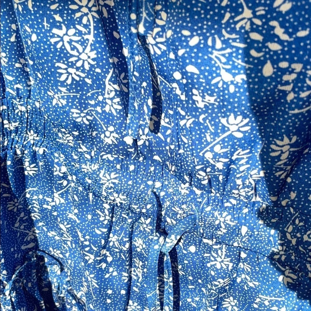 Pinch Blue and White Floral Pattern Dress